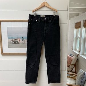 Madewell Classic Straight Jean Black 26P (Petite)